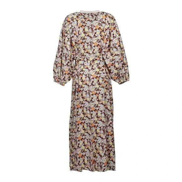 Tory Burch Printed Balloon Sleeve Tunic Caftan Dress - Picture 6 of 10